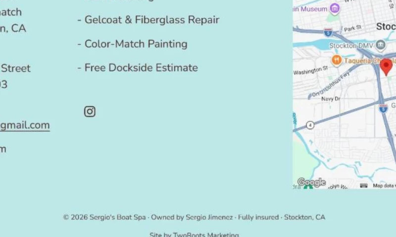 TwoRoots Marketing - Sergio's Boat Spa SEO