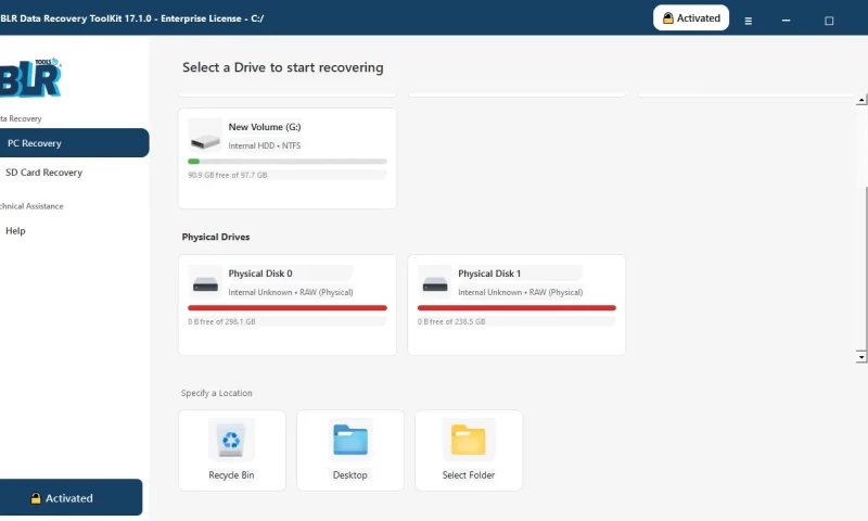 BLR Tools - Data Recovery Toolkit