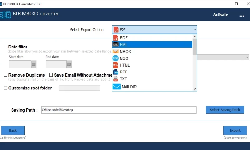 BLR Tools - MBOX to PST Converter