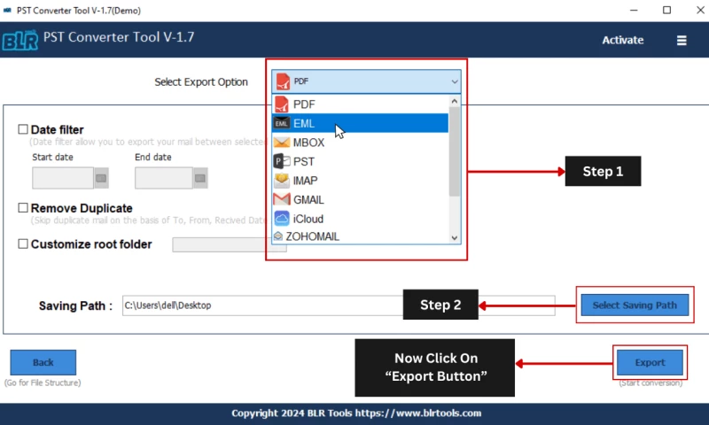 BLR Tools - Outlook PST Converter