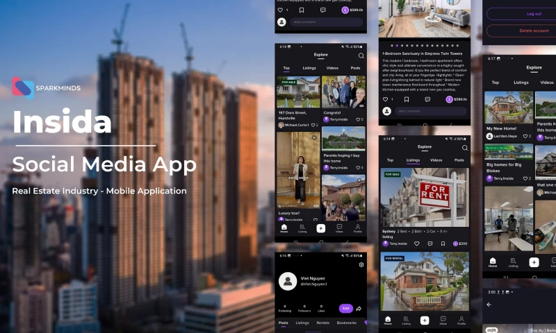 SparkMinds - Social Media App