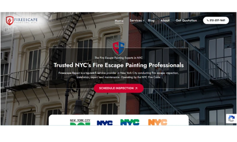 Black Marlin Technologies - Fire Escape Painting Web Design