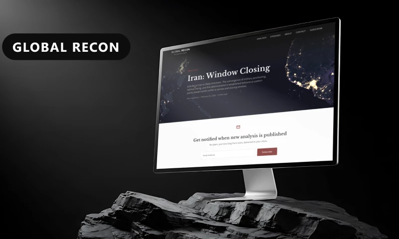 Digitally Hatch - Intelligence & Media Platform Web Design for Global Recon