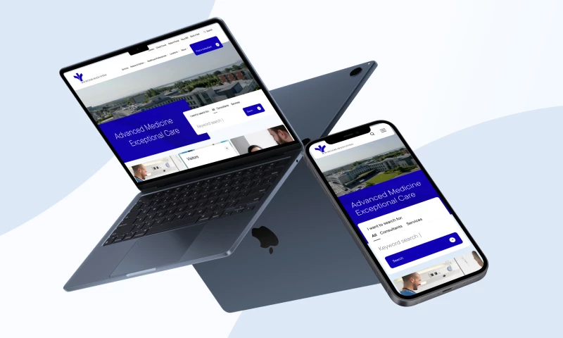 Kooba - UX and UI Update for a Hospital Website Suite