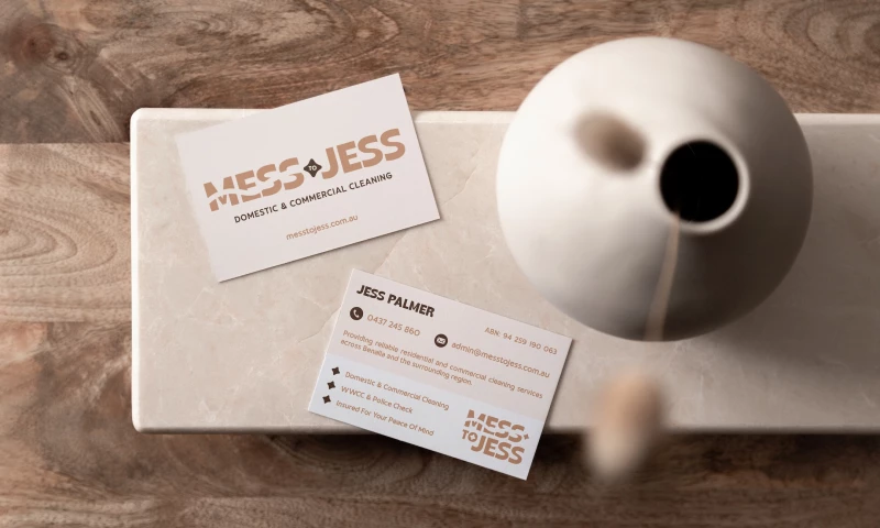 Spacey Studios - Mess To Jess Cleaning Branding