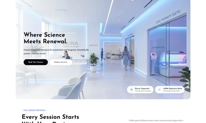 Sparkable Digital Solutions - Lomena Health - Website Development + Booking + Custom CRM