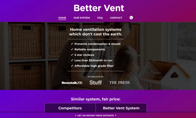 Impacto - Google Ads, SEO and Meta for a Home Ventilation Company
