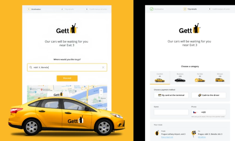 Beavers Brothers - Gett. UK. UX/UI