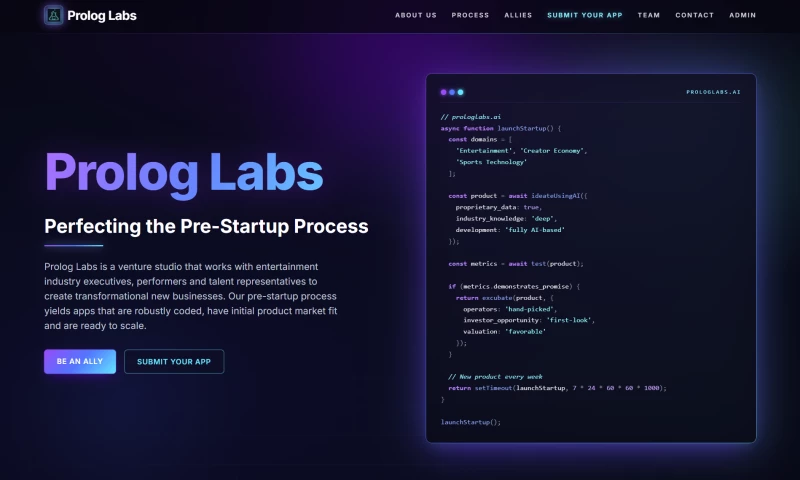 Connect8 - Venture Studio for Entertainment Apps