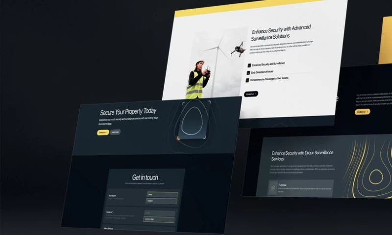 8PEACH - Brand Identity & Website for Drone Security Company