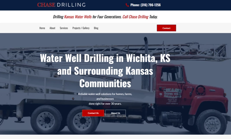 Lion Swag Web Design - Chase Drilling LLC Redesign