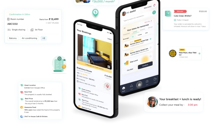Lollypop Design Studio - Stanza Living App UI/UX Design