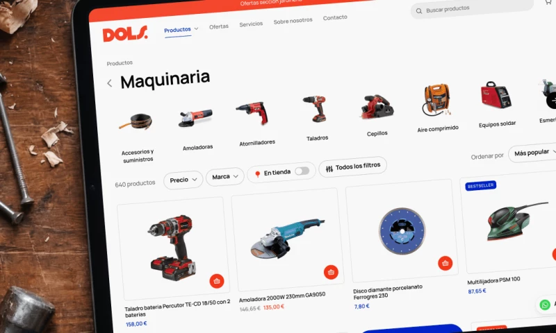 Gusta - eCommerce redesign for a hard ware store with over 70 years of history