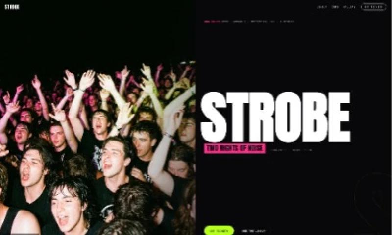 Studio Ubique - Homepage concept for STROBE