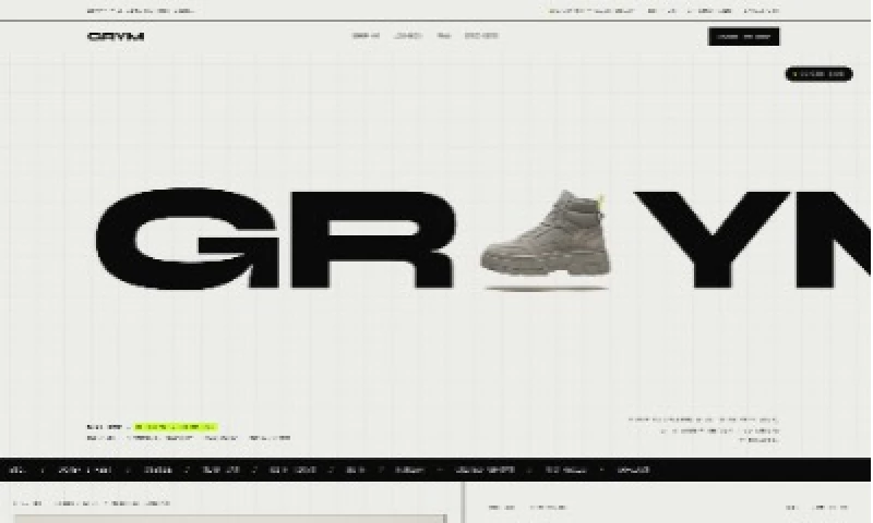 Studio Ubique - Homepage concept for GRYM