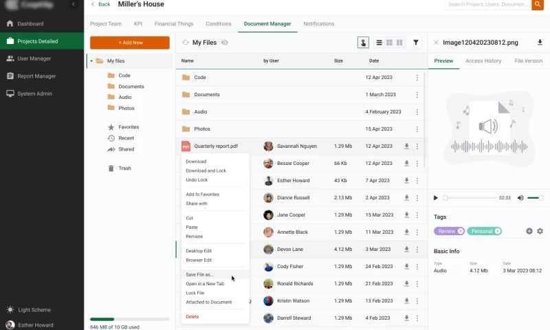 XB Software - UI/UX Modernization for a Construction Management Web App