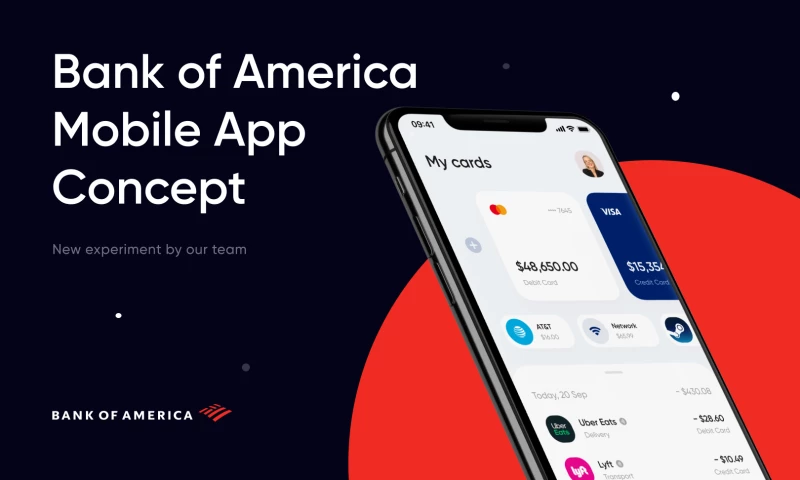 Bank of America - Online Banking App Redesign Concept