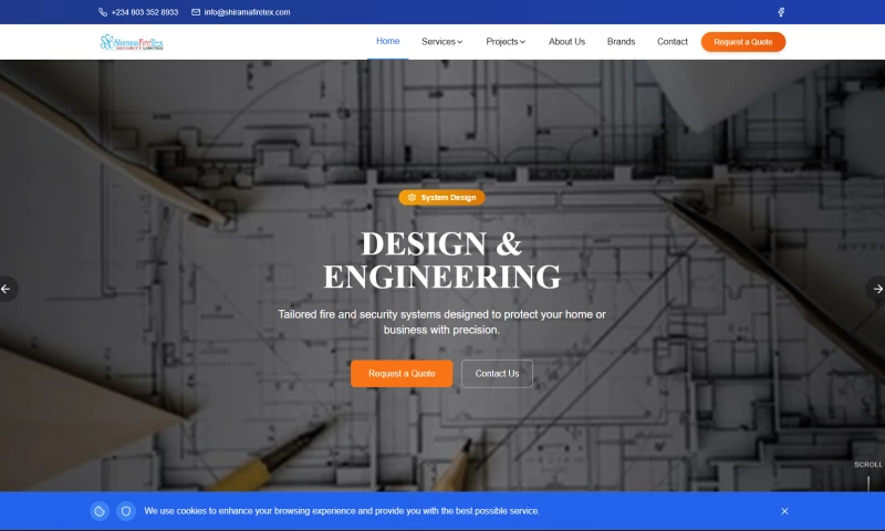 NFORSHIFU234 Dev - Website Redesign & SEO Overhaul for ShiramaFireTex Security Ltd