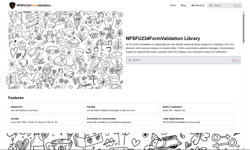 NFORSHIFU234 Dev - Lightweight JavaScript Form Validation Library