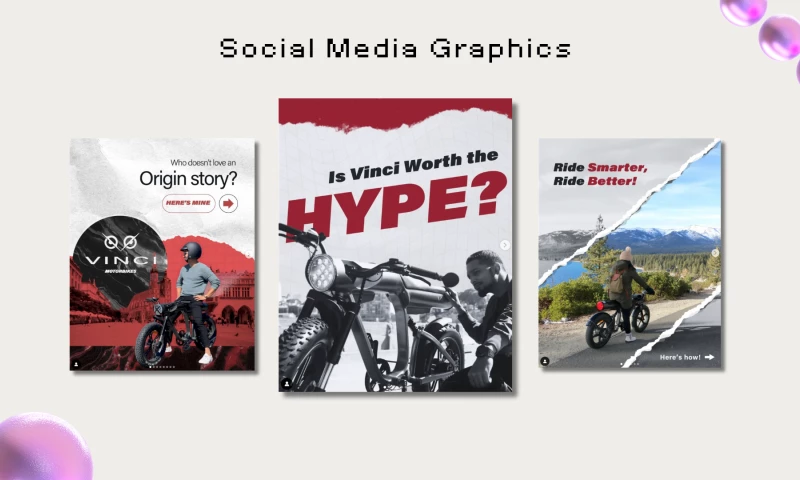 Simpleefly Creative Studio - Vinci Motor Bikes Social Media Management & Marketing