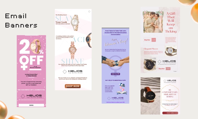 Simpleefly Creative Studio - Helios Email & WhatsApp Banner Design
