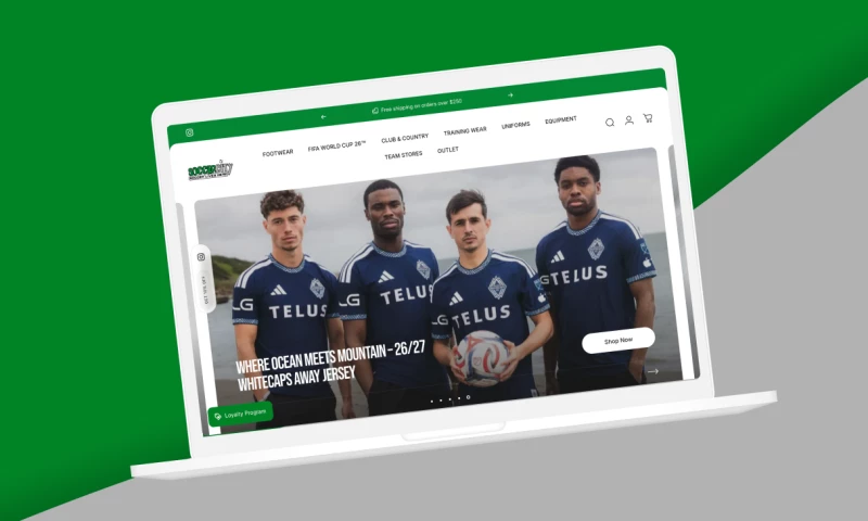 eCommerce Development Pros - Soccer City X-Cart to Shopify Migration & Large-Catalog Redesign