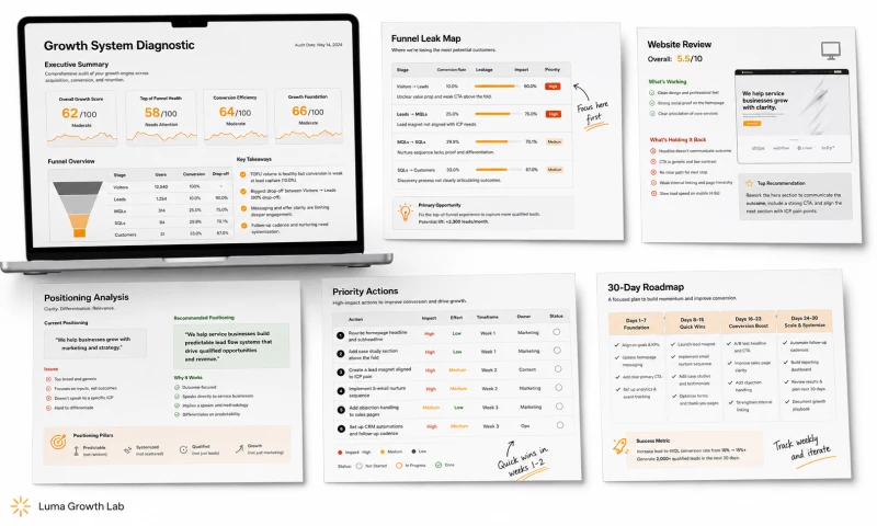 Luma Growth Lab - Growth System Diagnostic for a Founder Led Business