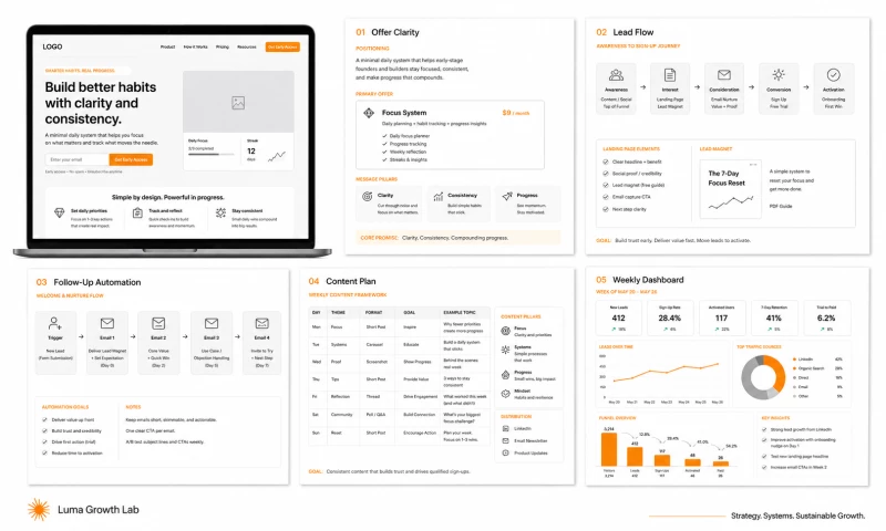 Luma Growth Lab - Founder Led Growth Engine for an Early Stage Brand