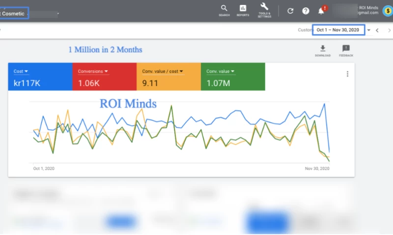 Google Ads for Cosmetic Store