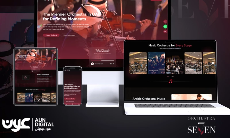 Aun Digital - Orchestra Seven Website Design & Development