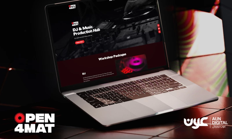 Aun Digital - OPEN4MAT Website Design & Development