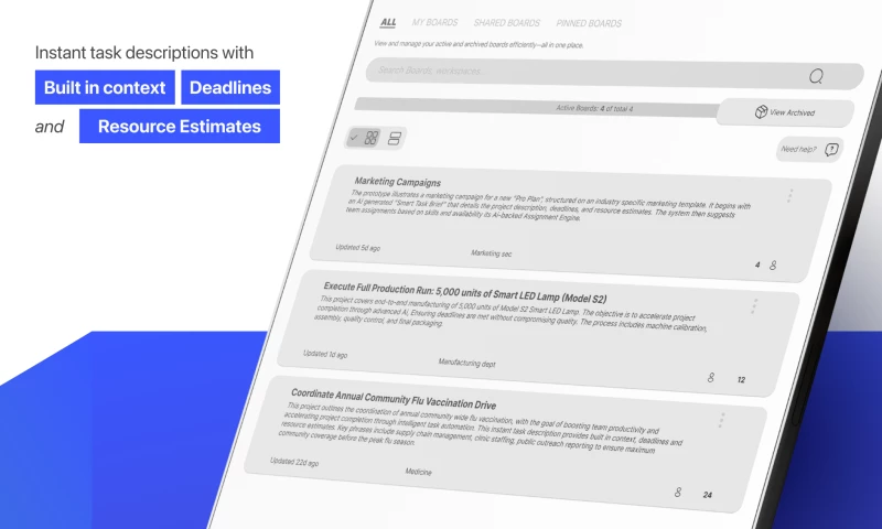 VIYUME Technology Joint Stock Company - UBoards.ai AI-Powered Project & Workflow Management Platform