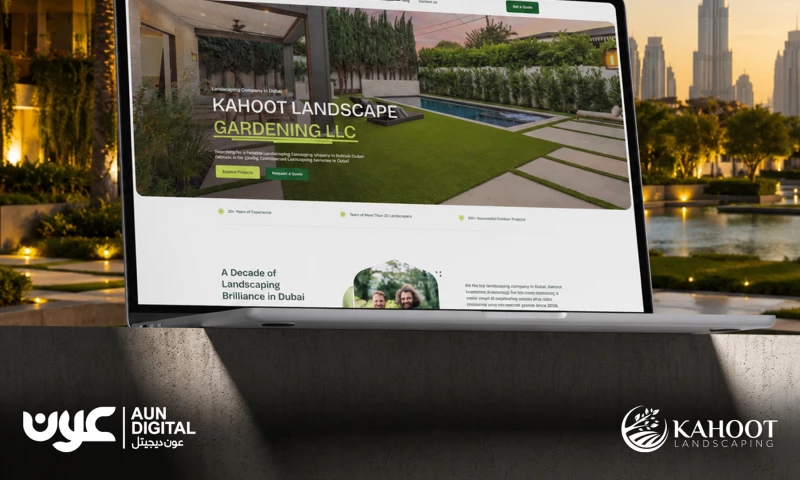 Aun Digital - Kahoot Landscape Gardening LLC - Website Design & Development