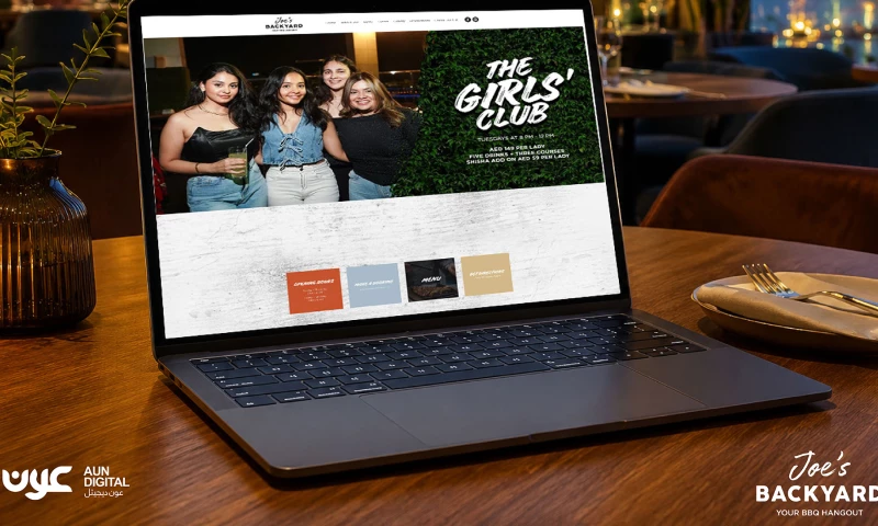 Aun Digital - Joe's Backyard - Website Design & Development