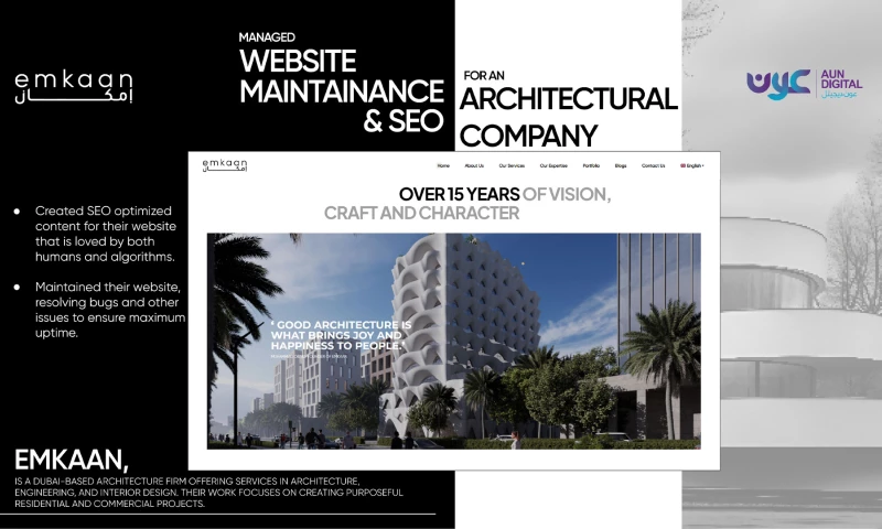 Aun Digital - EMKAAN - Website Design & Development