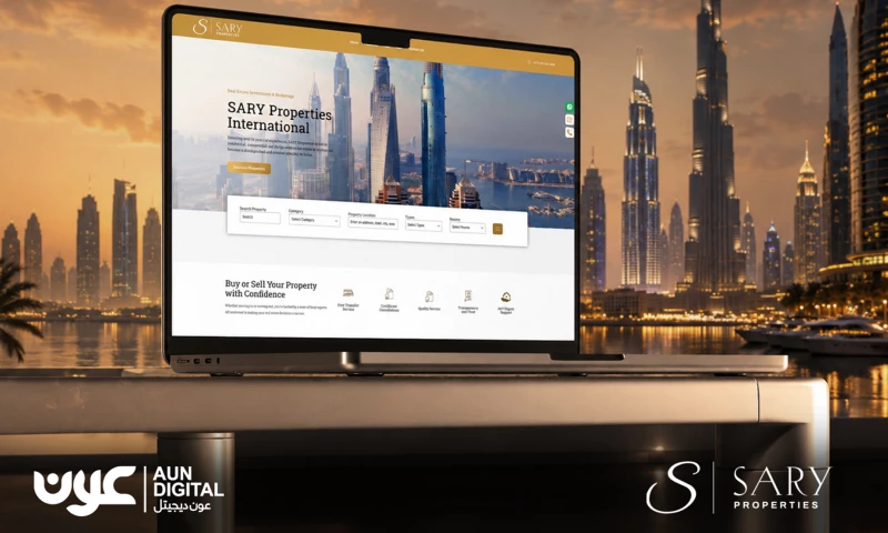 Aun Digital - SARY PROPERTIES - Website Design & Development