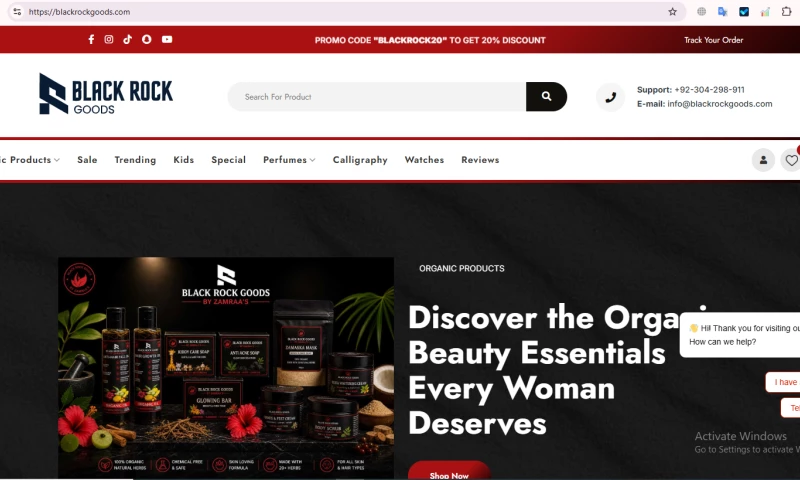 Zamratech - Ecommerce store for organic products