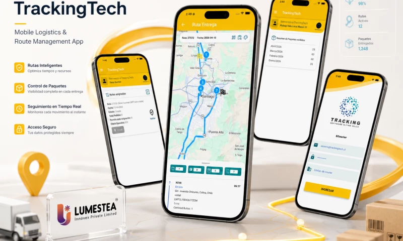 Lumestea Innovex Private Limited - TrackingTech - Mobile Logistics & Route Management App