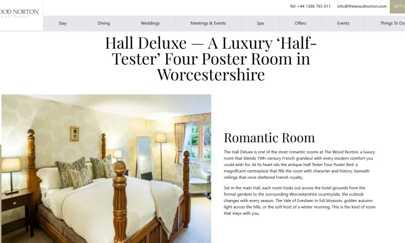 Webb Marketing Services - Hotel Digital Marketing and Direct Booking Growth | The Wood Norton