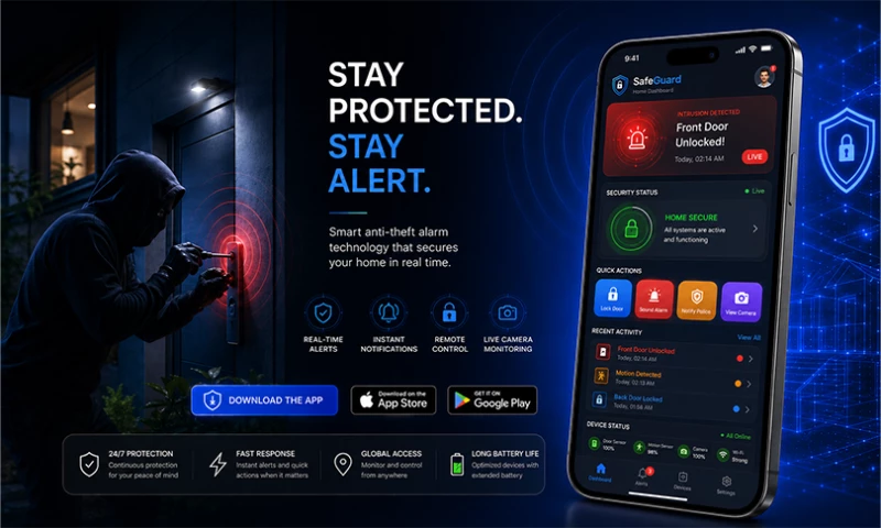 iapp Technologies LLP - IoT-Based Anti-Theft Alarm App Smart Home Security System