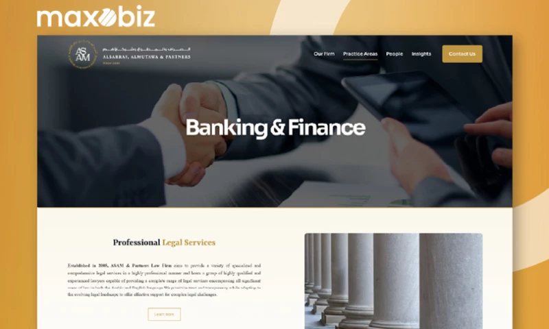 Maxobiz - ASAM Legal Corporate Law Firm Website UI/UX Design