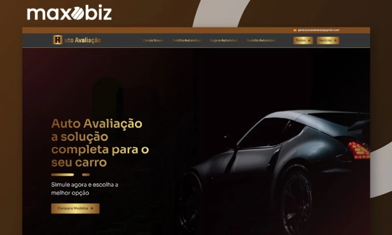 Maxobiz - Auto Avaliação Automotive Platform UI Design