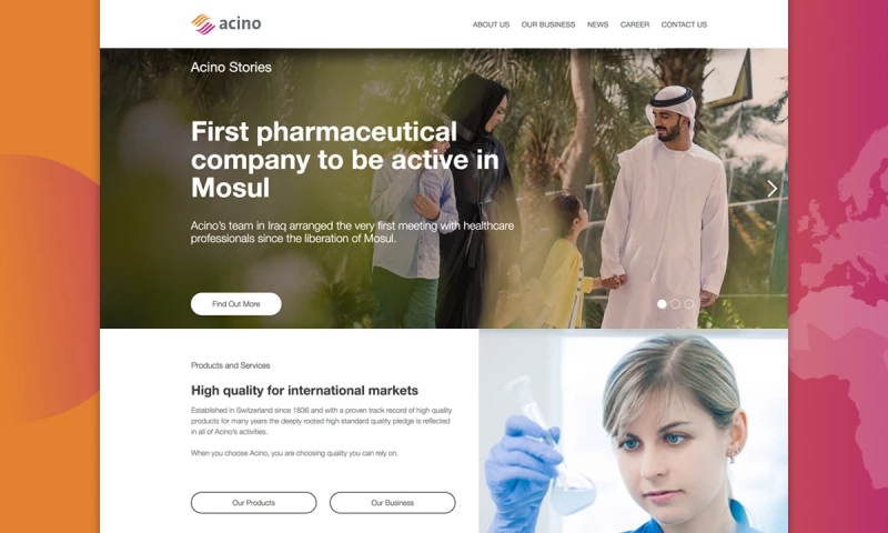 Acino Pharma Website