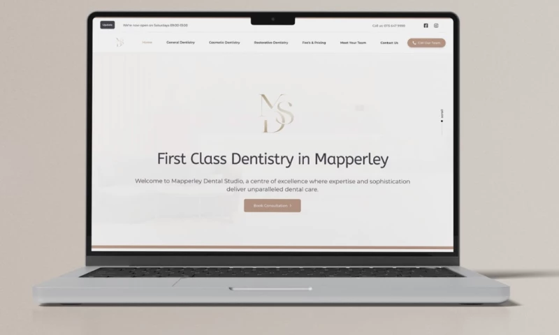 Wise Agency - Mapperley Dental Studio: An Elegant, High-Performing Website for a Premium Dental Practice