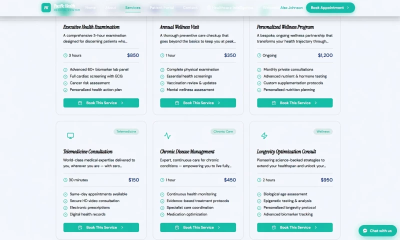 Goyim Design Strategies LLC - Pacific Health Medical Practice Website & Patient Portal