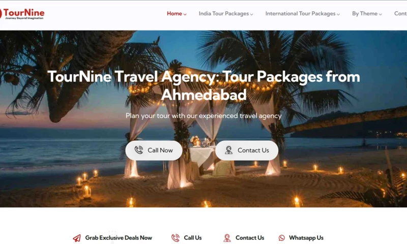 Web Development Company Ahmedabad - TourNine Travel Agency