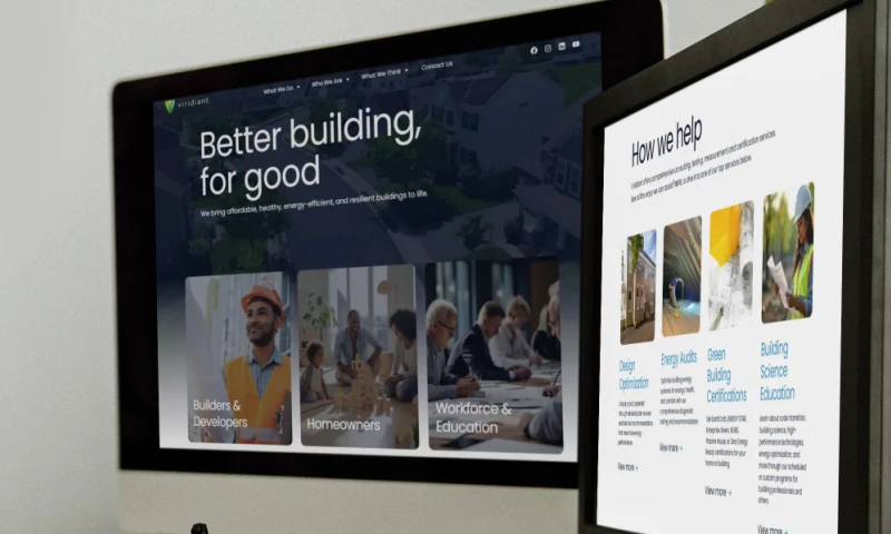 Planet Media LLC - Viridiant Website Redesign