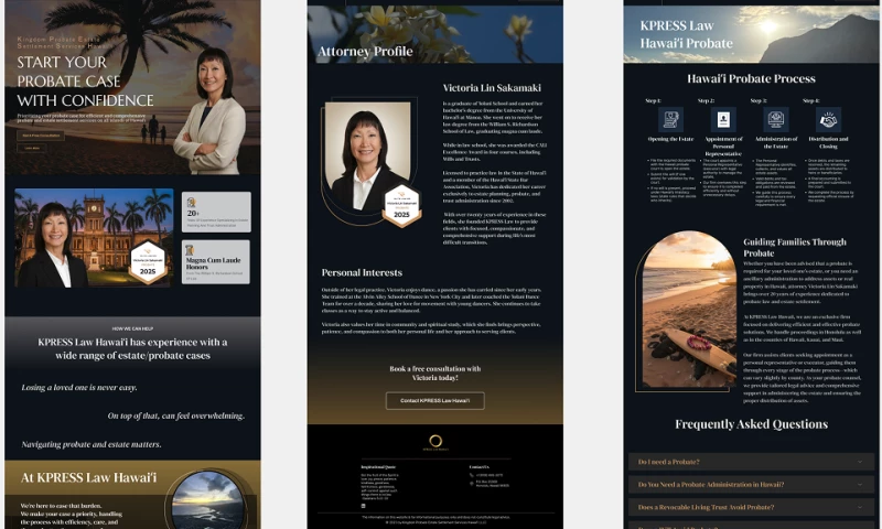 Zumify LLC - KPRESS Law Conversion Redesign