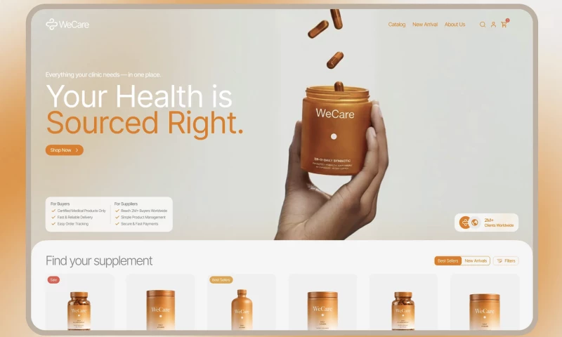 U1CORE - WeCare | UX\UI Design for Healthcare Marketplace