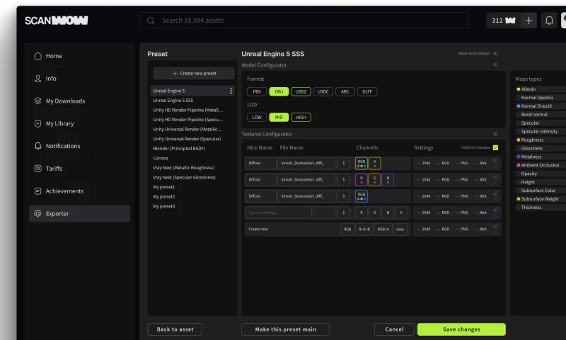 QTIM - Custom 3D Asset Marketplace Platform